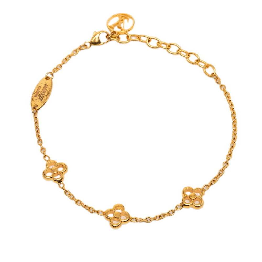 LOUIS VUITTON Gold Monogram Charm Bracelet - Picture 2 of 7